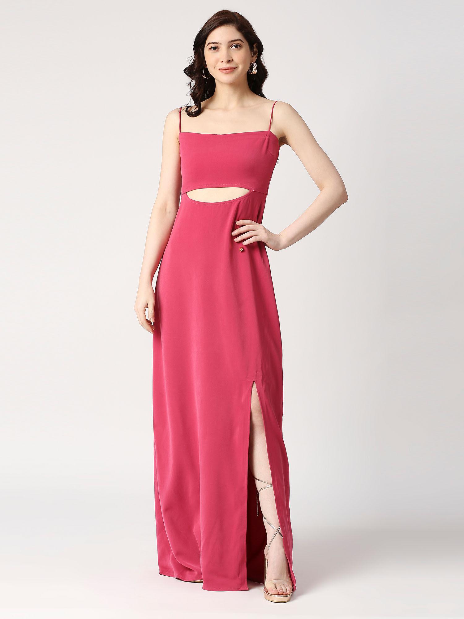 anckle length dress with slit