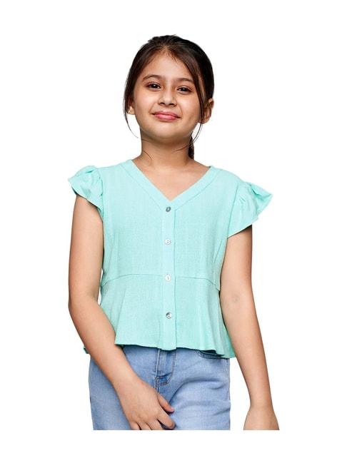 and girl mint regular fit top