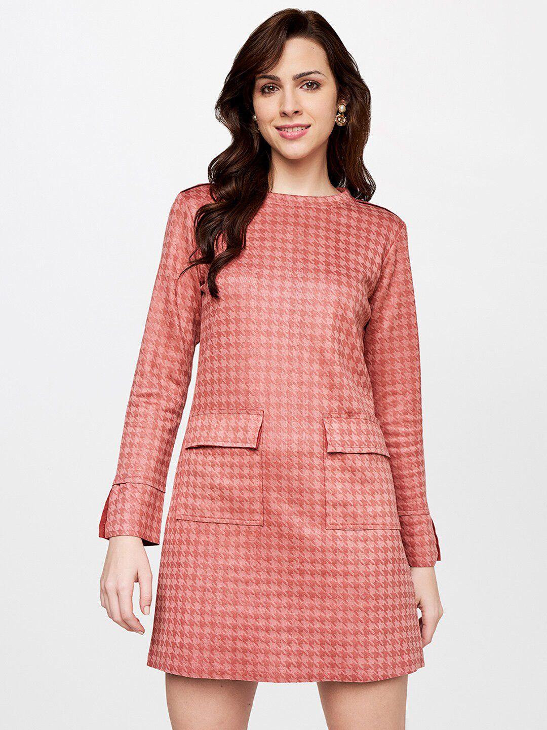 and-pink-checked-a-line-dress
