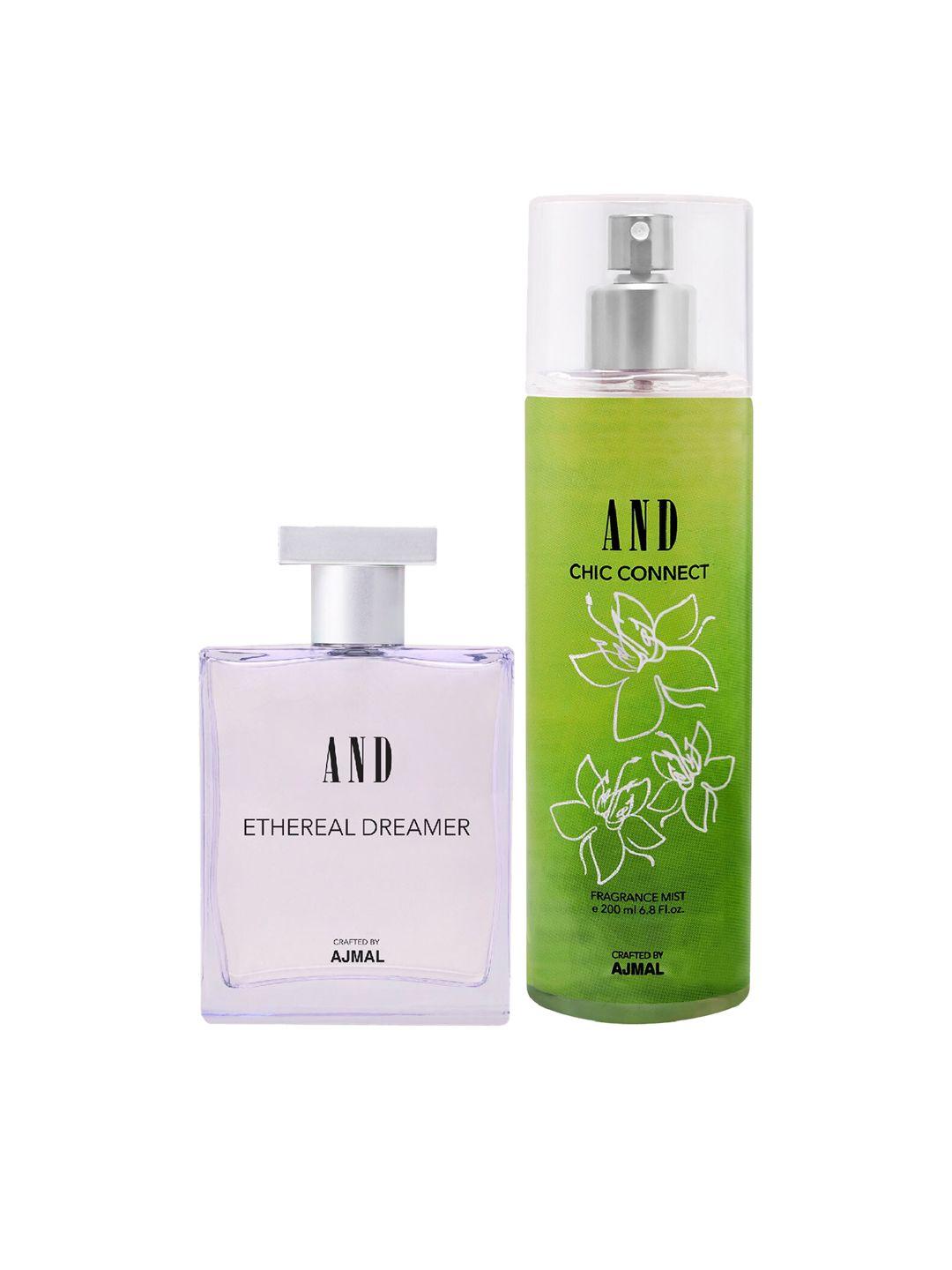 and set of 2 ethereal dreamer edp & chic connect body mist