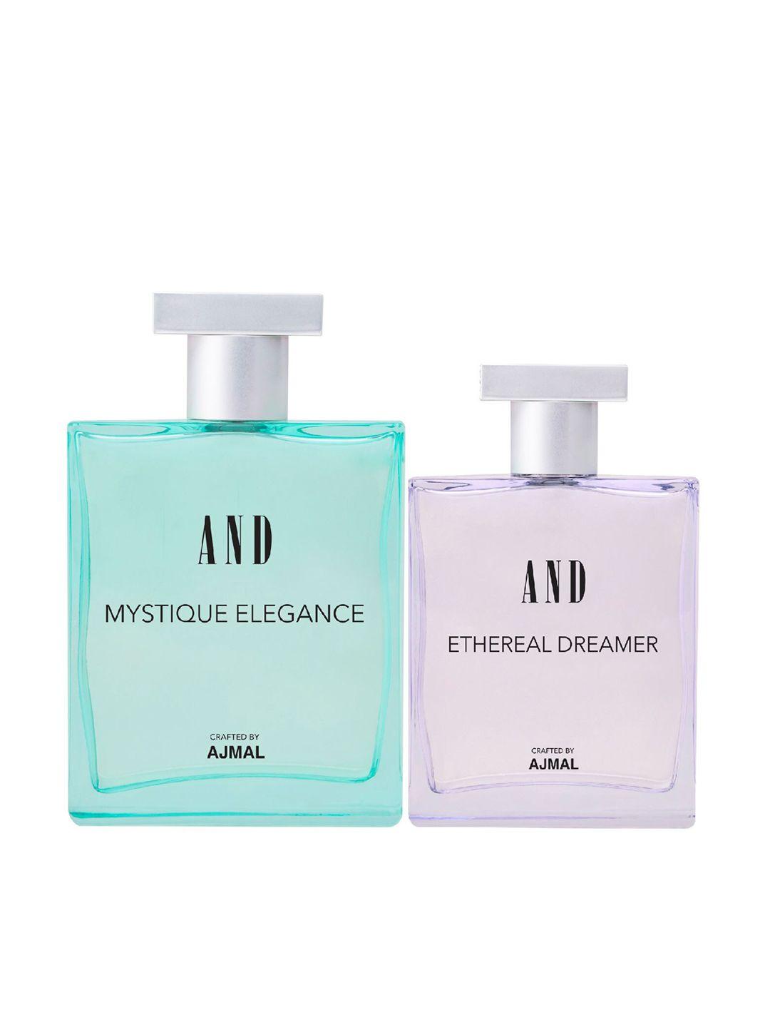 and set of 2 mystique elegance edp & ethereal dreamer edp - crafted by ajmal