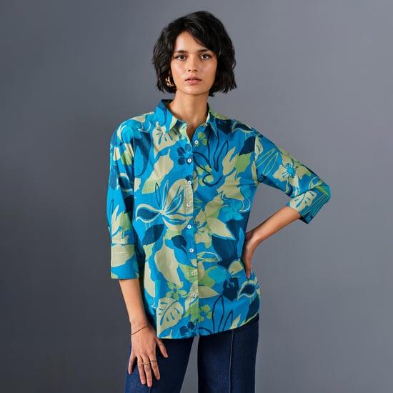 and women printed casual shirt