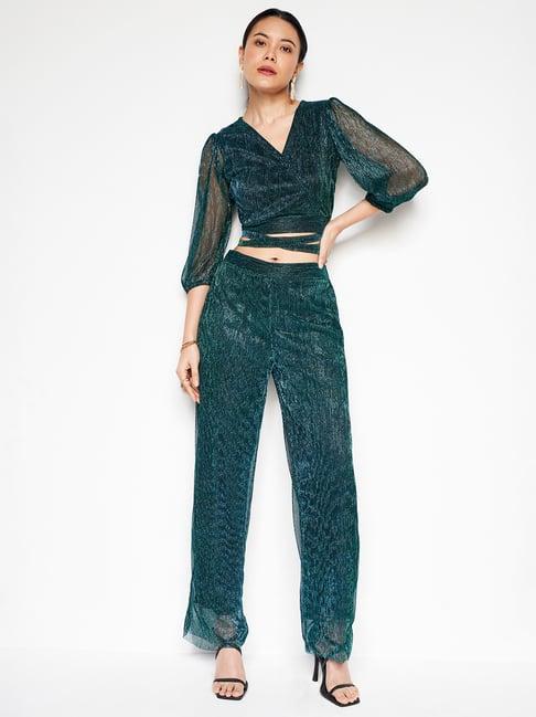 and teal maxi co-ord set