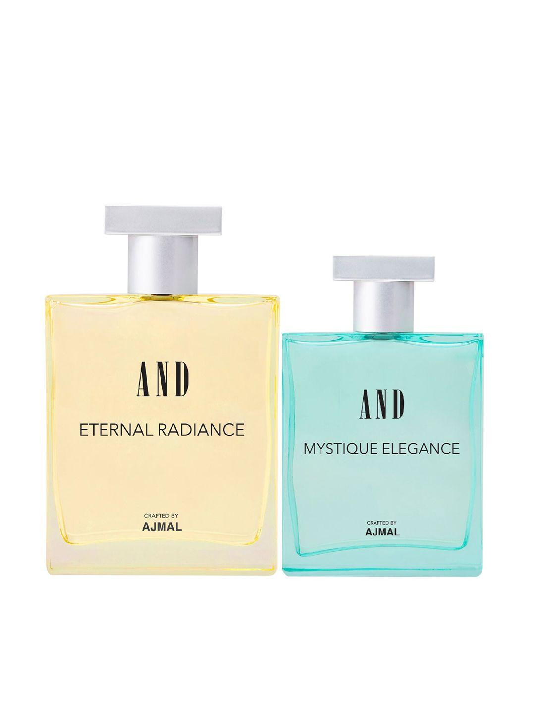 and women pack of 2 mystique elegance & eternal radiance eau de parfum crafted by ajmal