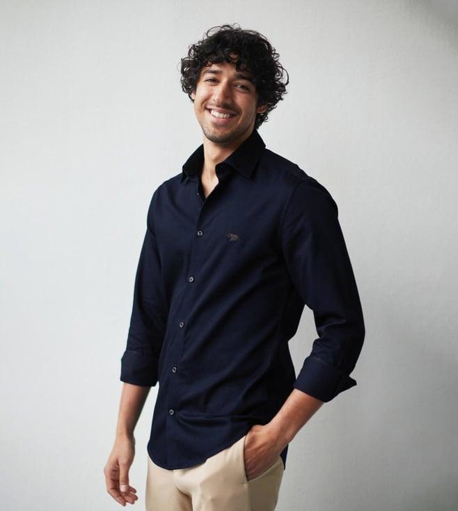 andamen dark blueberry indigo shirt - regular fit