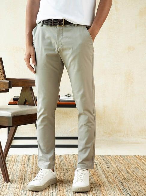 andamen grey regular fit chinos