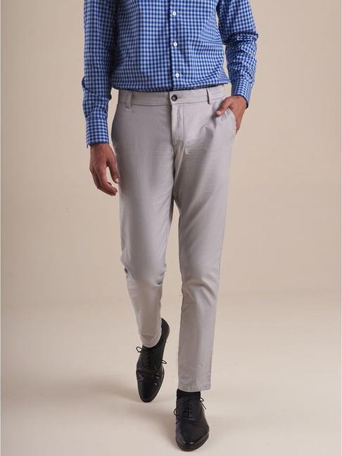 andamen grey regular fit chinos