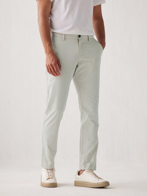 andamen light grey regular fit chinos