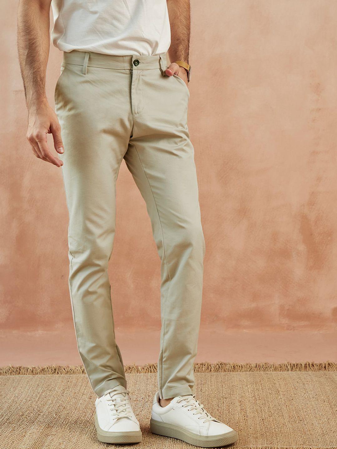 andamen men beige chinos trousers