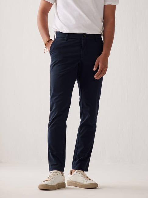 andamen navy regular fit chinos