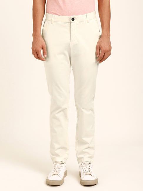 andamen off white regular fit chinos