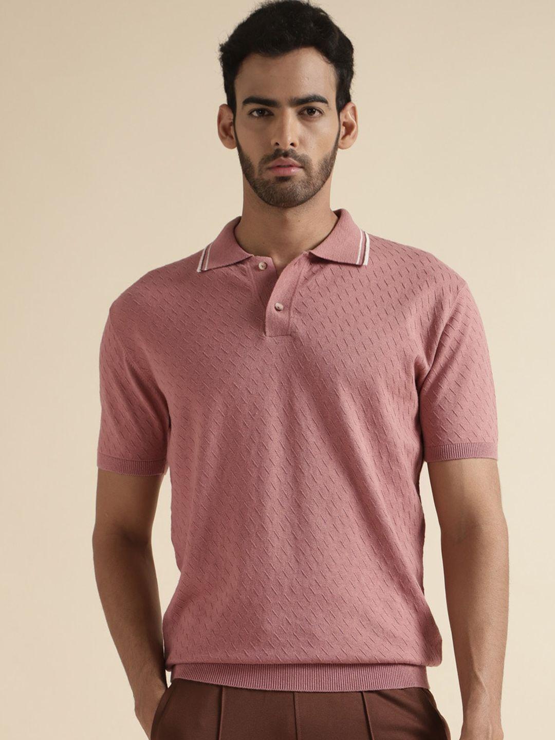 andamen self designed polo collar cotton t-shirt