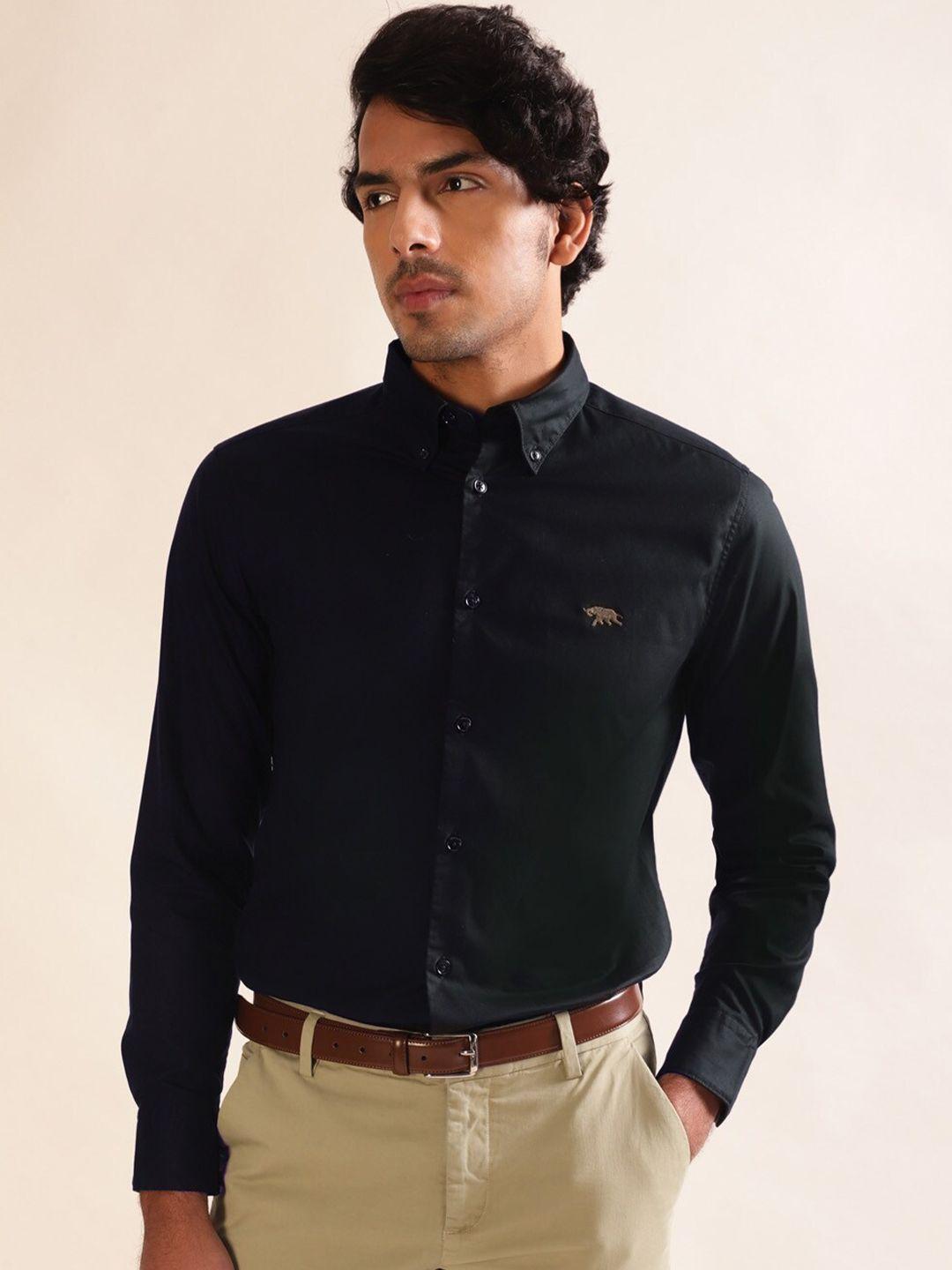 andamen signature fundamentals button-down collar premium slim fit cotton casual shirt