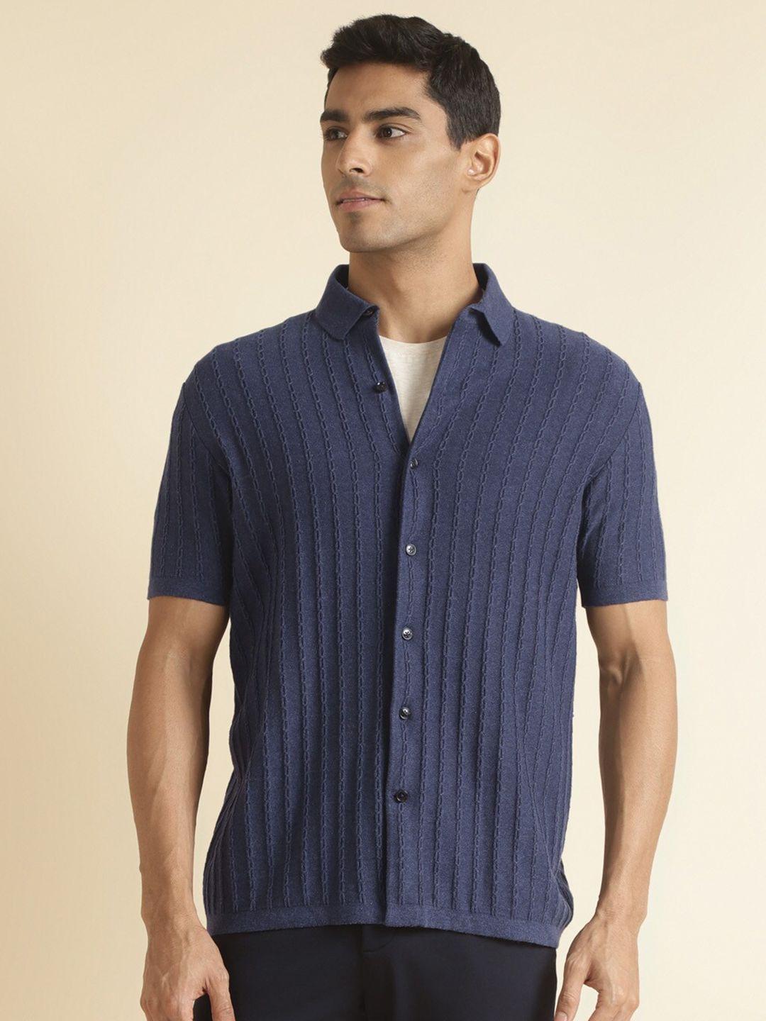 andamen striped premium cotton casual shirt