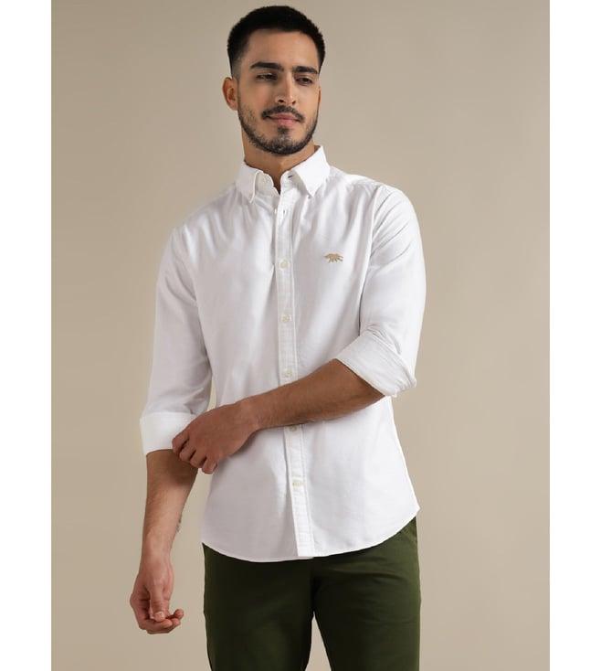 andamen white regular fit shirt