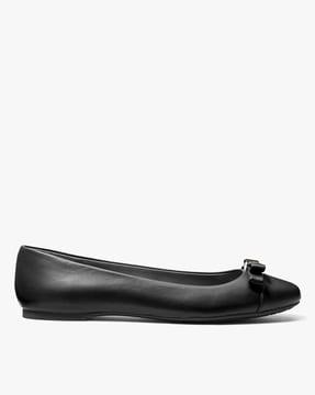 andrea leather ballet flat shoes