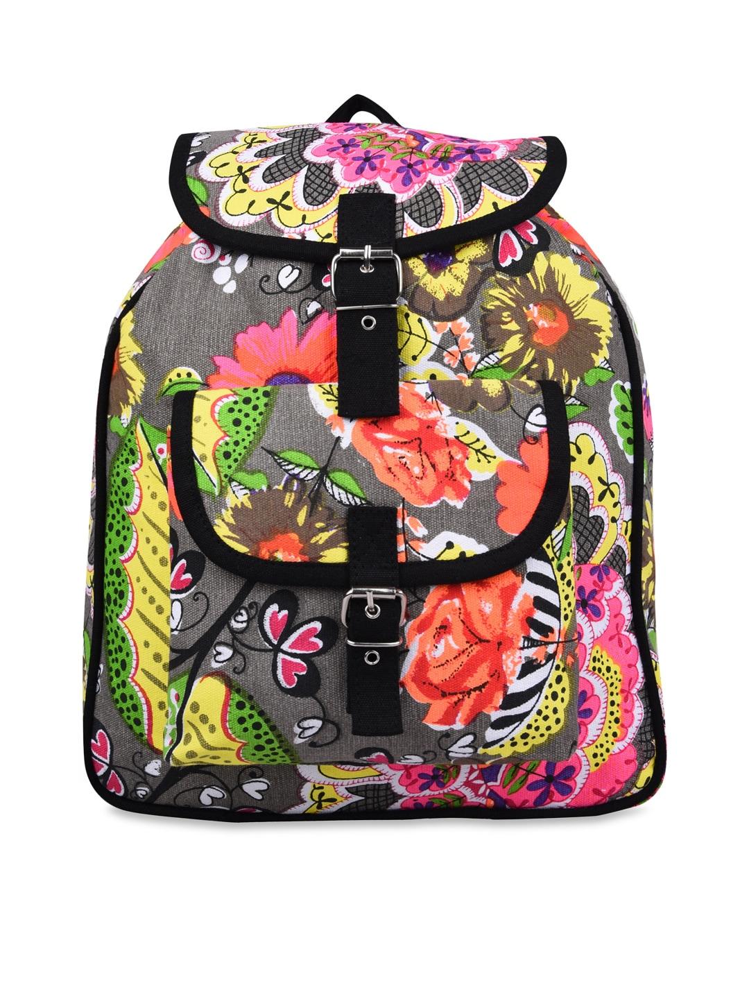 anekaant women multicoloured graphic print backpack