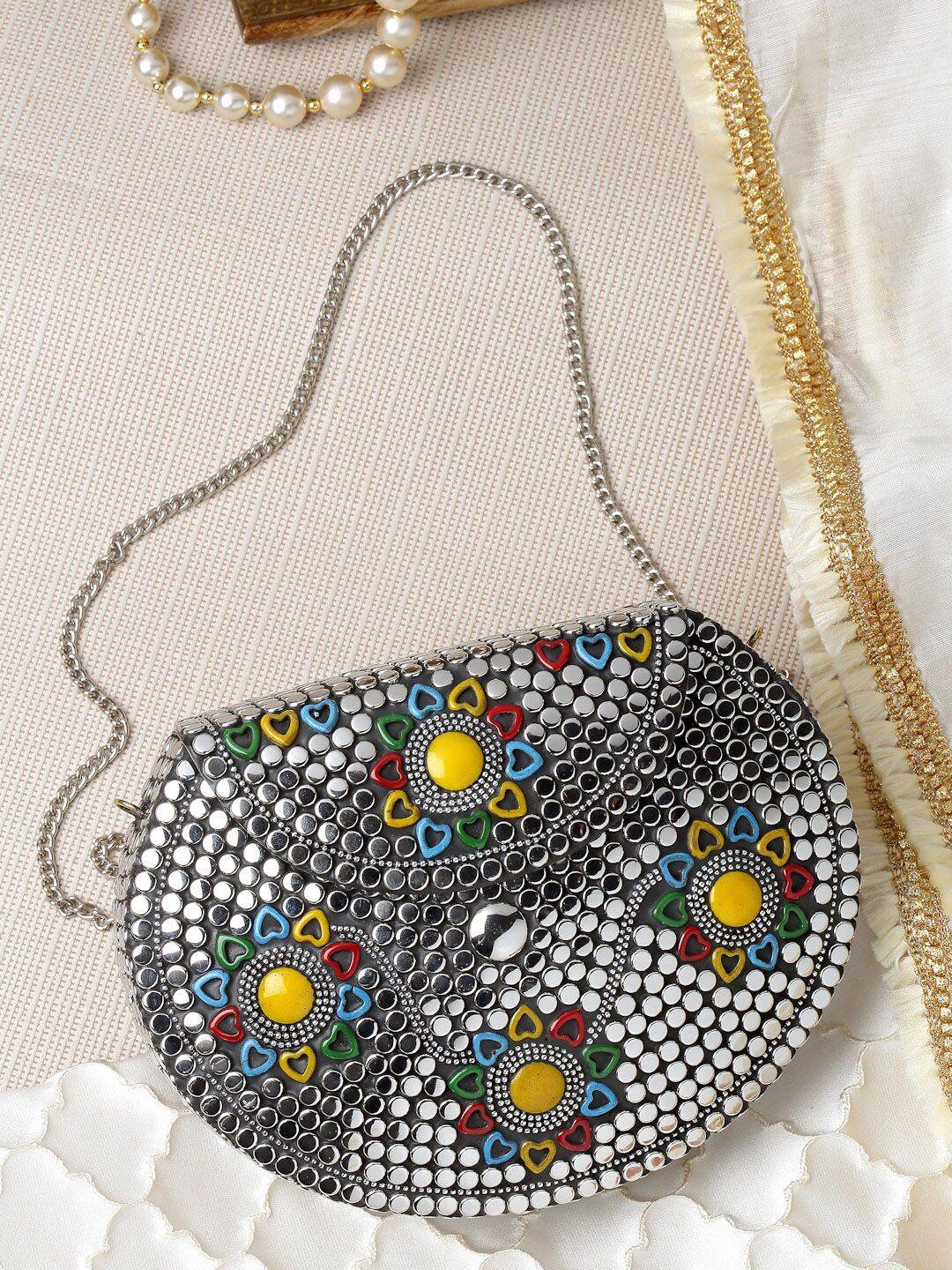 anekaant embellished foldover clutch