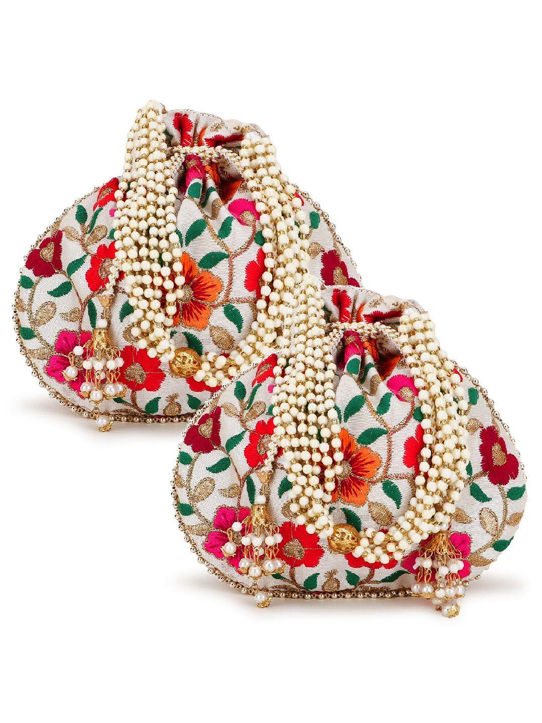 anekaant embroidered potli clutch