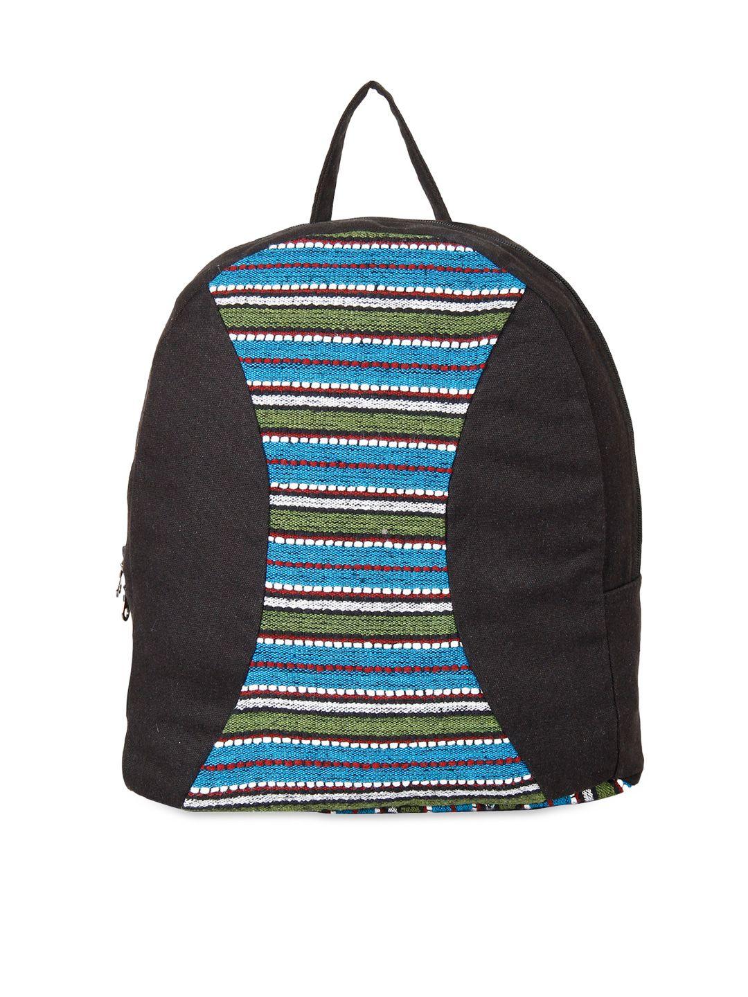 anekaant women black & blue backpack