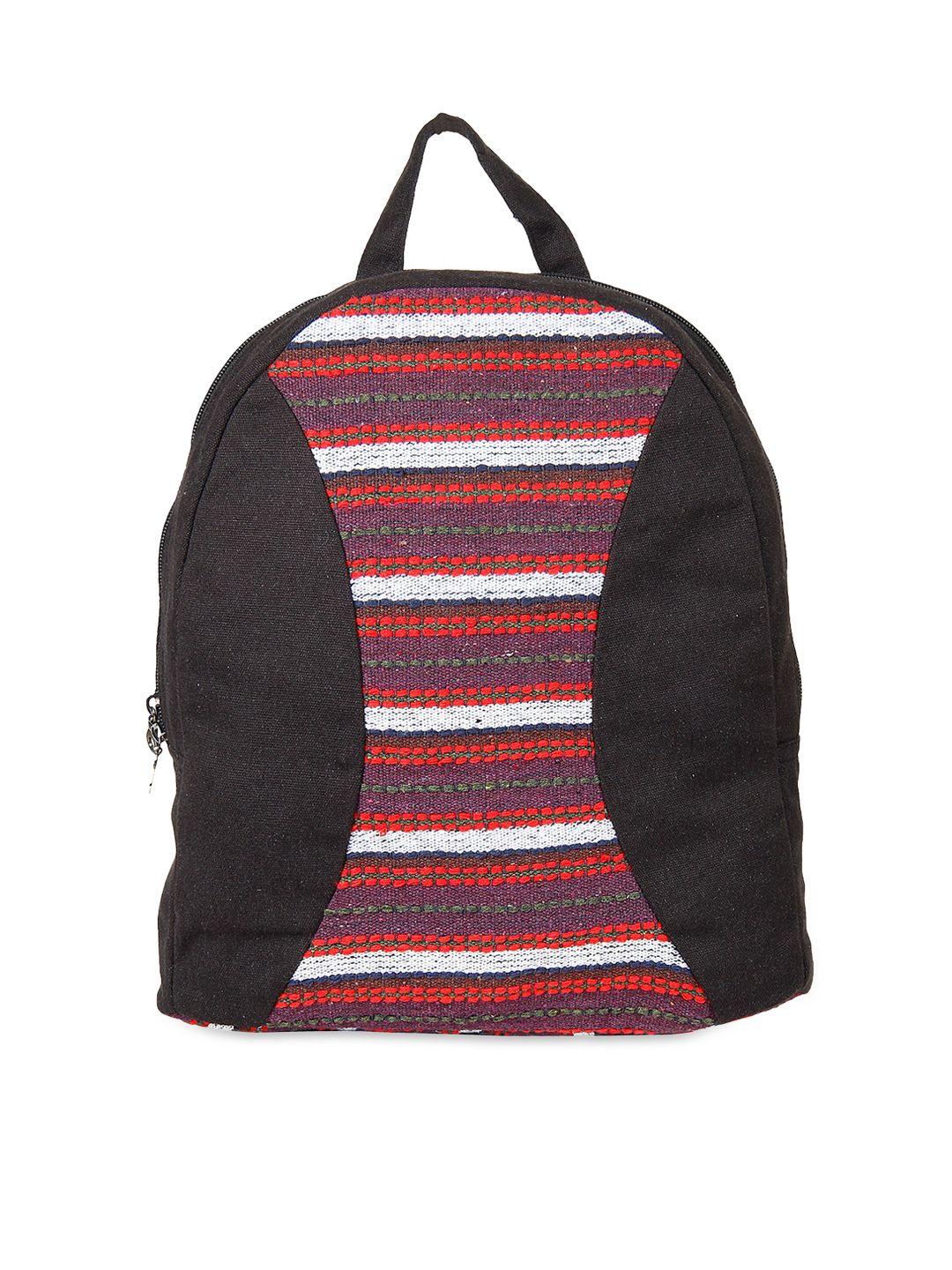 anekaant women black & red backpack