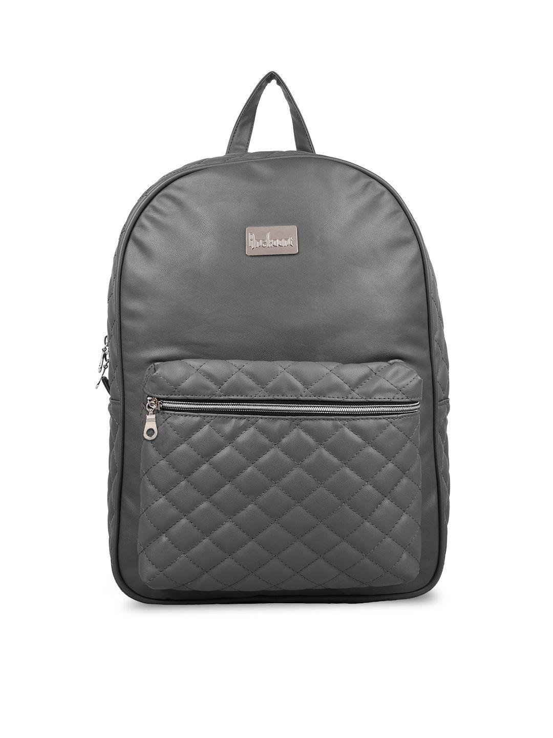 anekaant women grey quilted backpack