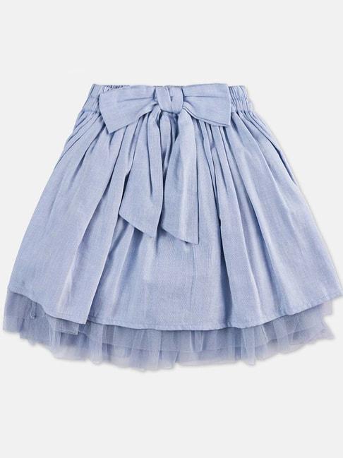 angel & rocket kids denim solid skirt