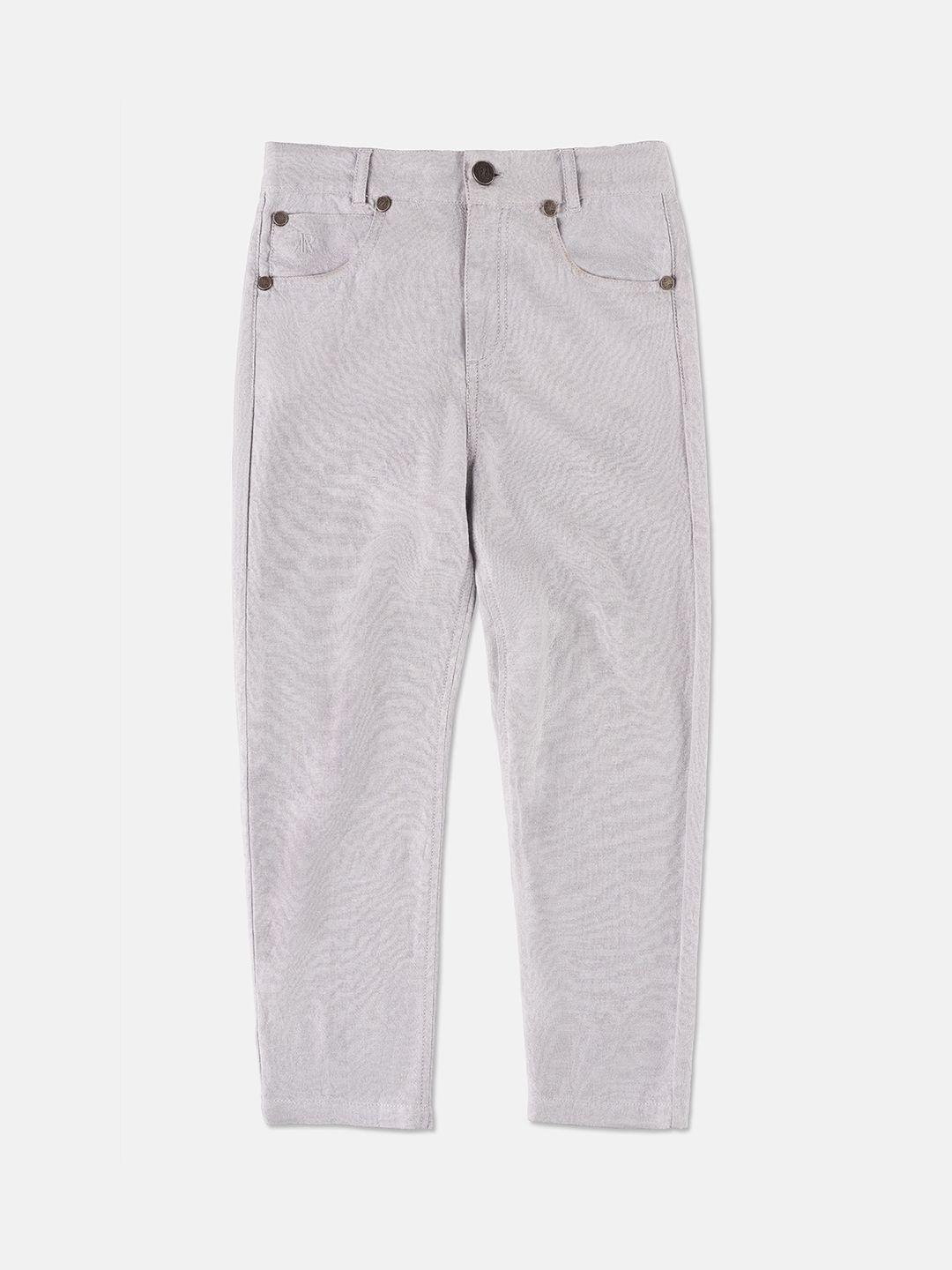 angel & rocket boys mid-rise cotton trousers
