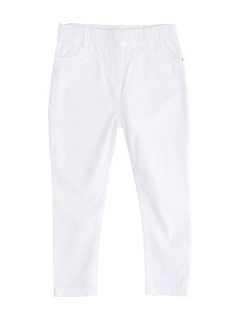 angel & rocket kids nisha white trousers