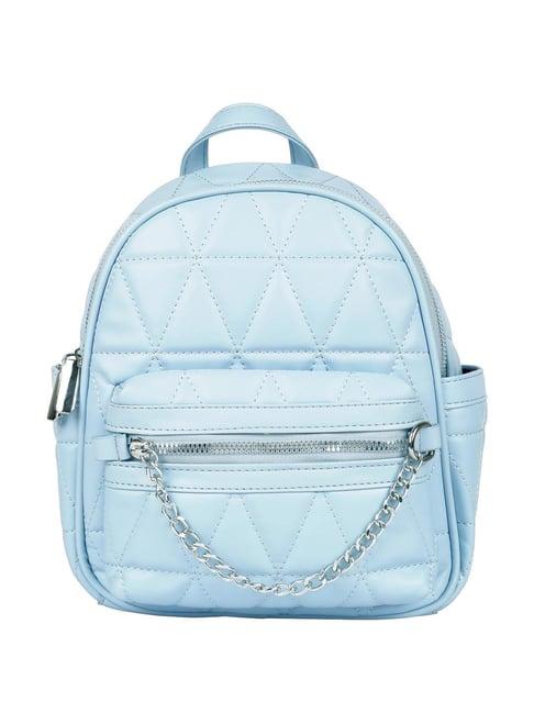 angeline blue pu medium backpack