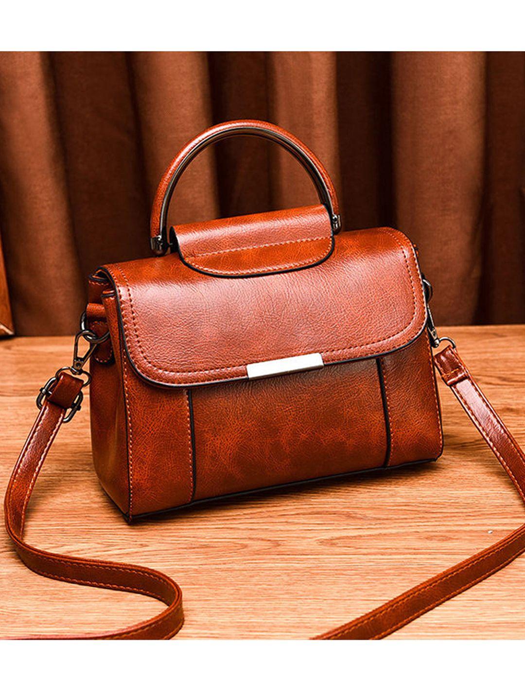 angeline brown structured handheld bag