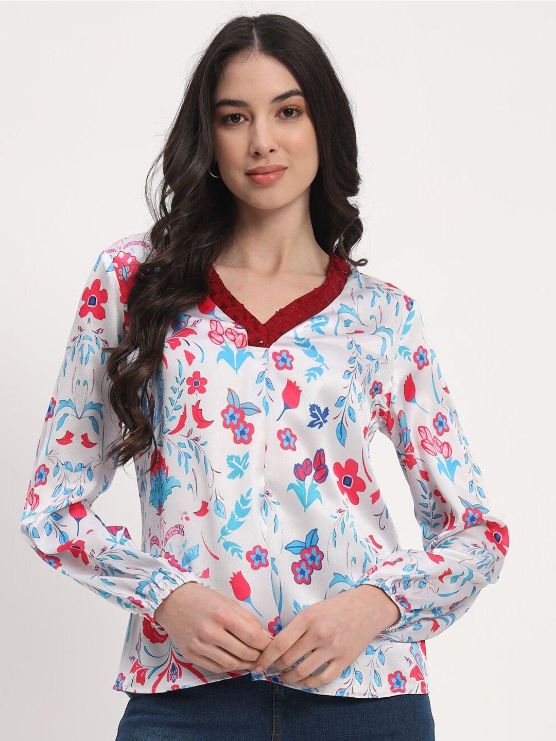 angloindu floral print top