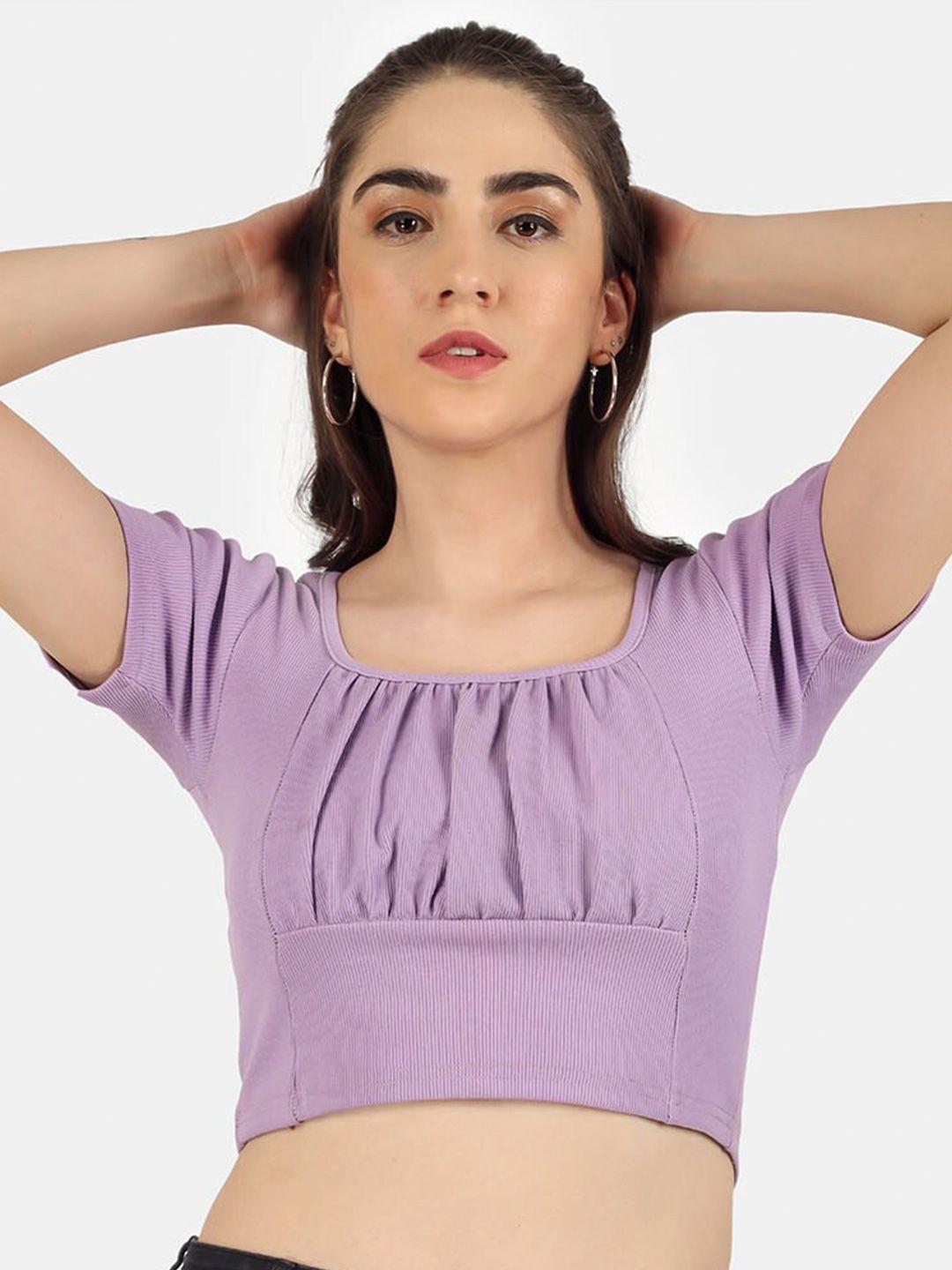 angloindu purple crop top