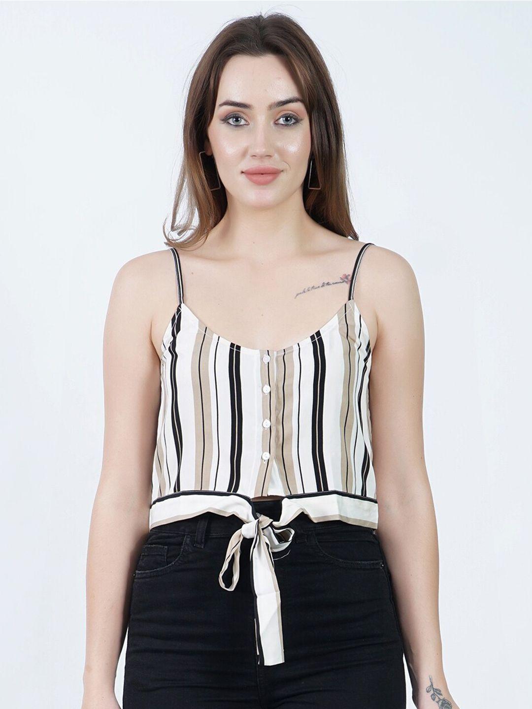 angloindu striped regular top