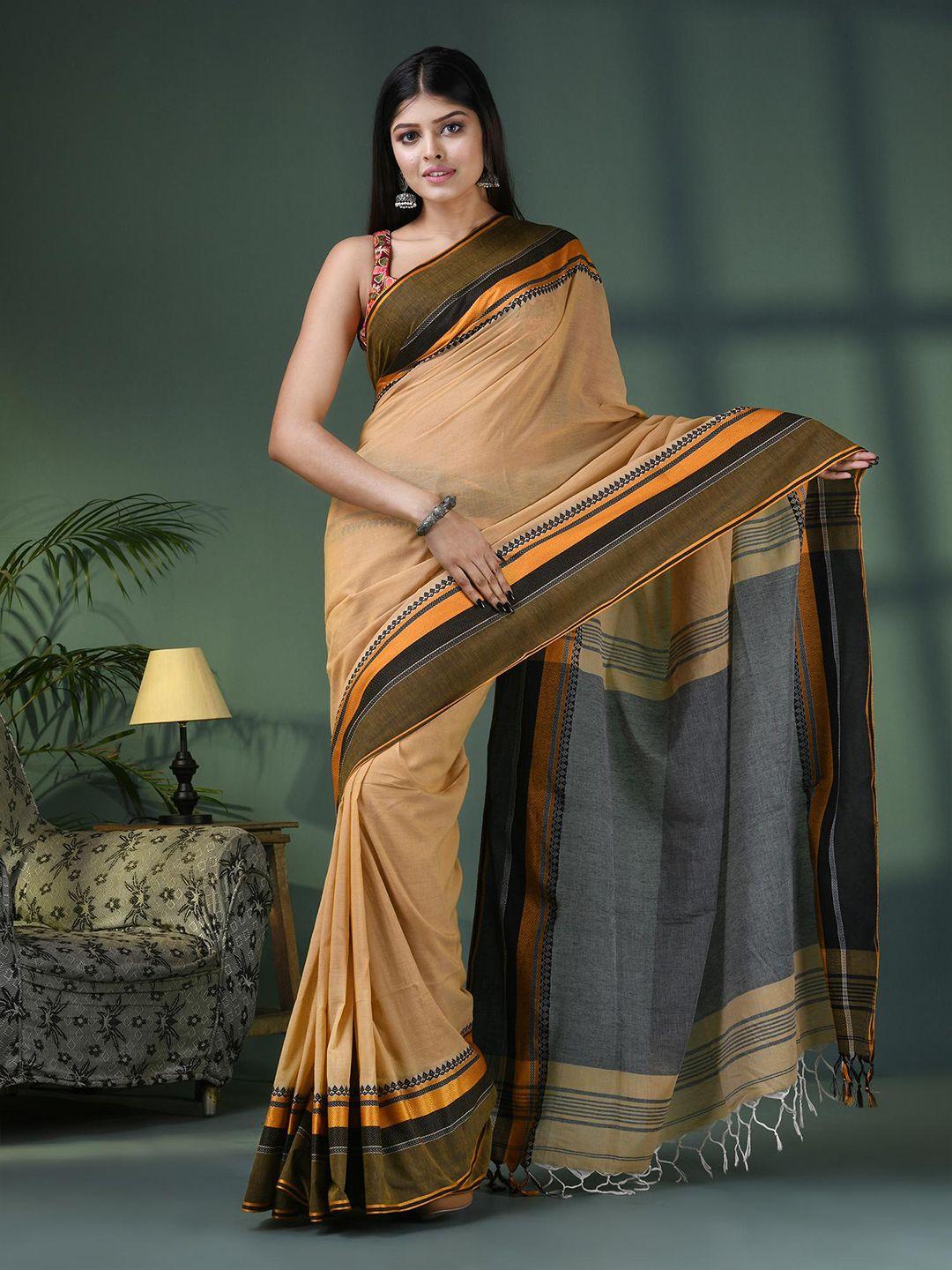 angoshobha woven design pure cotton saree