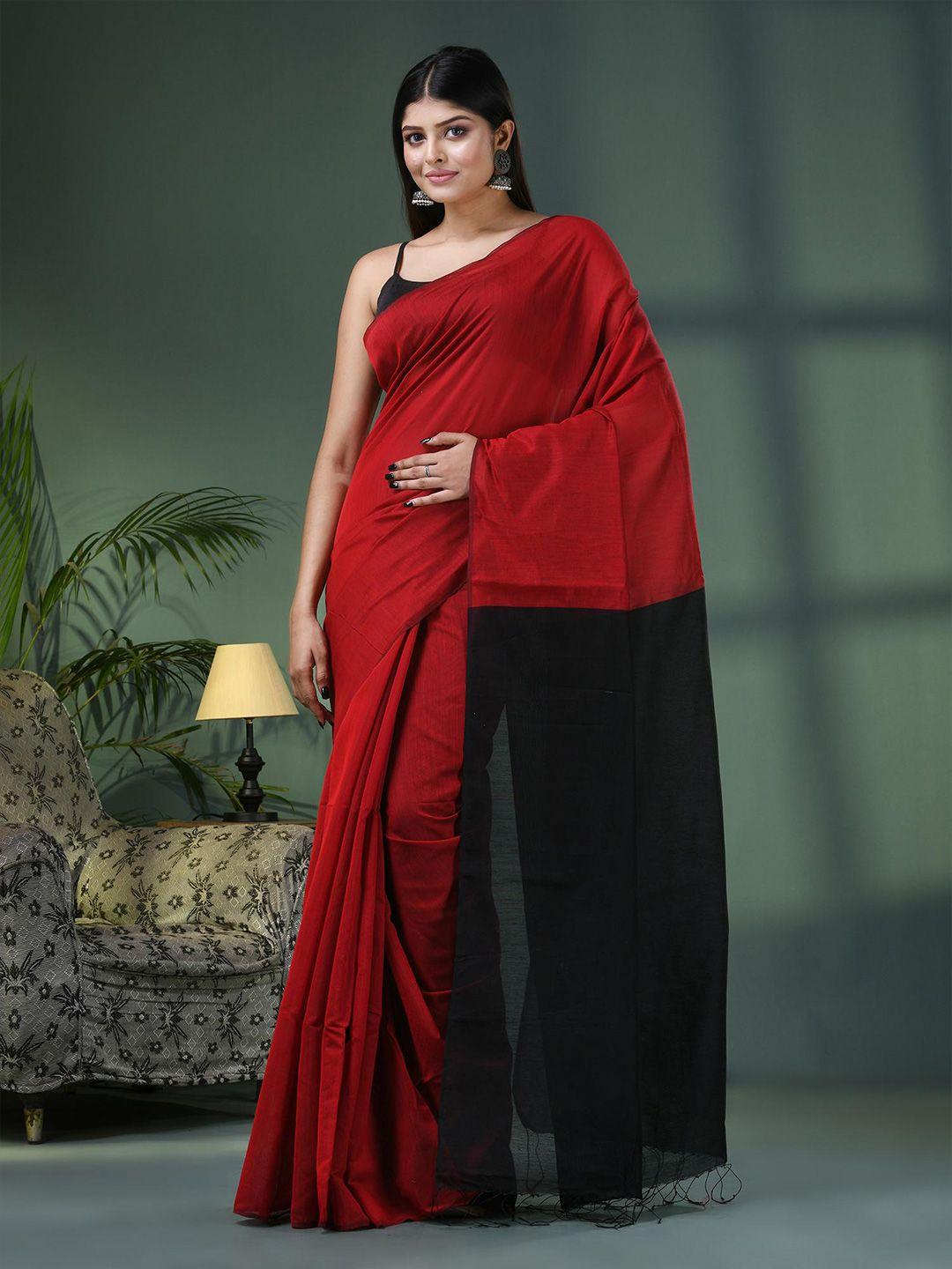 angoshobha colourblocked saree