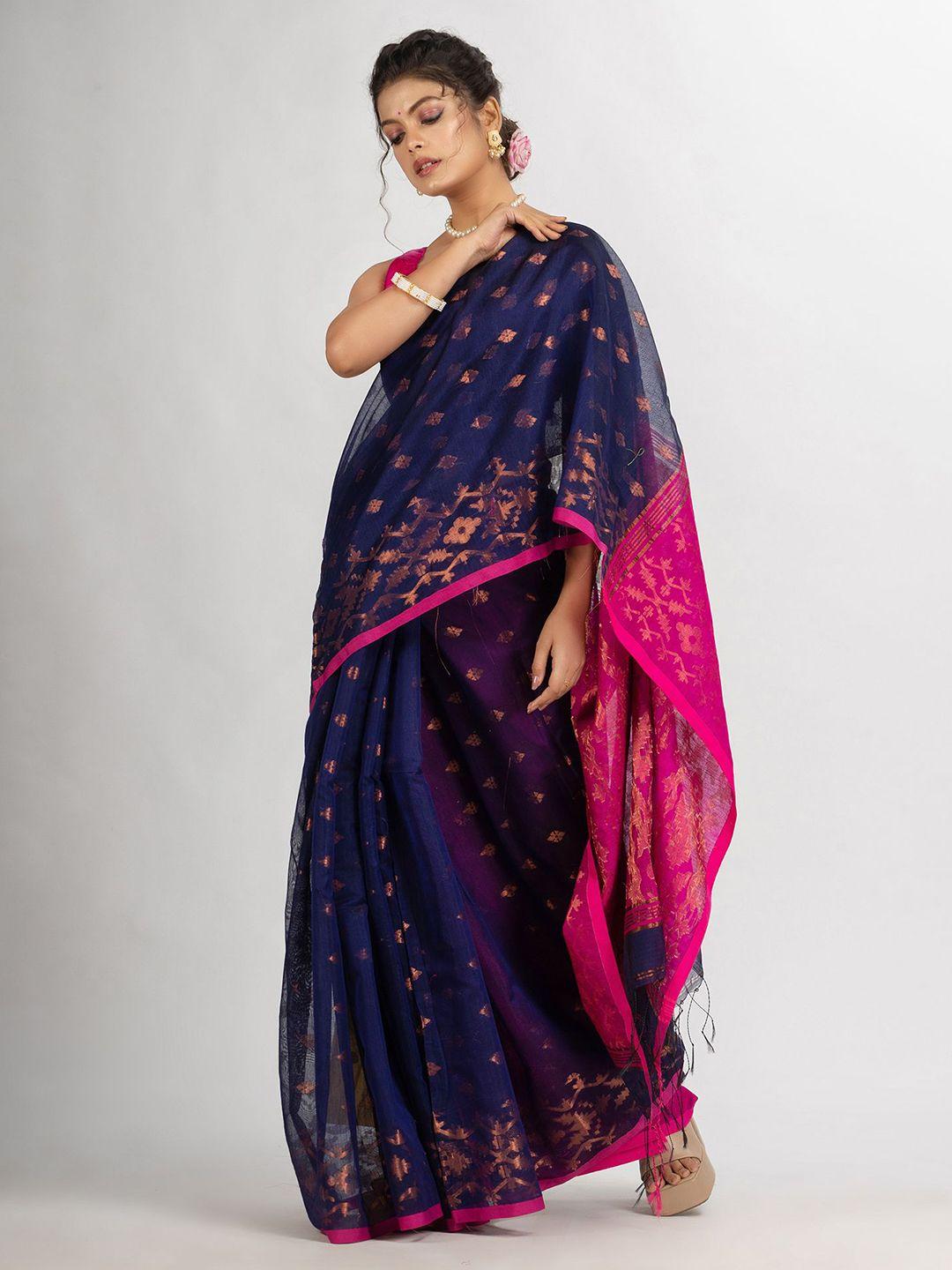 angoshobha ethnic motif woven design zari saree