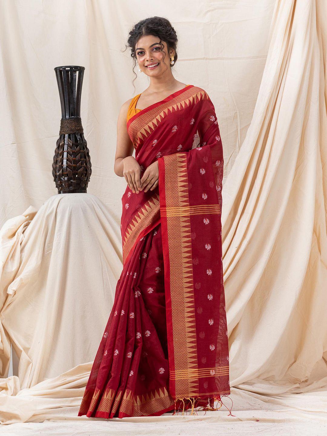 angoshobha ethnic motif woven design zari saree