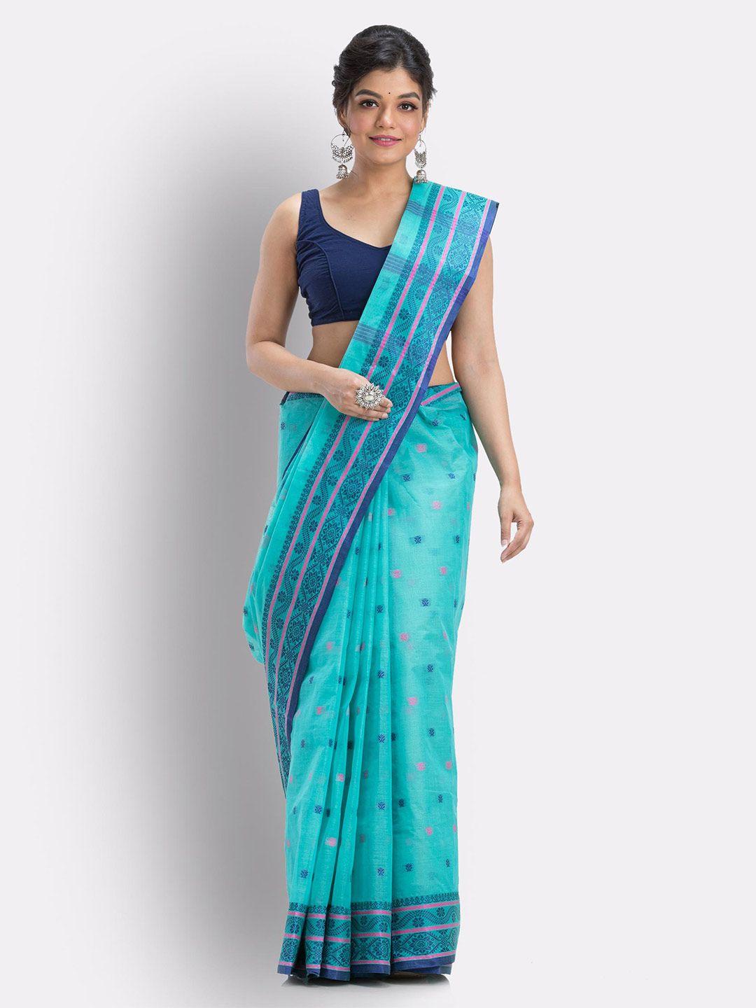 angoshobha ethnic motifs woven design pure cotton saree