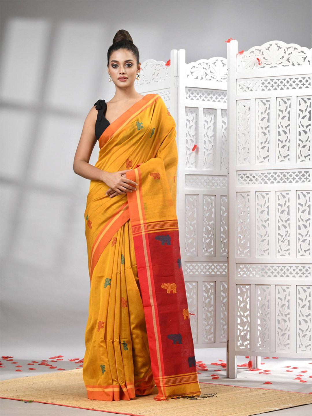 angoshobha ethnic motifs woven design saree