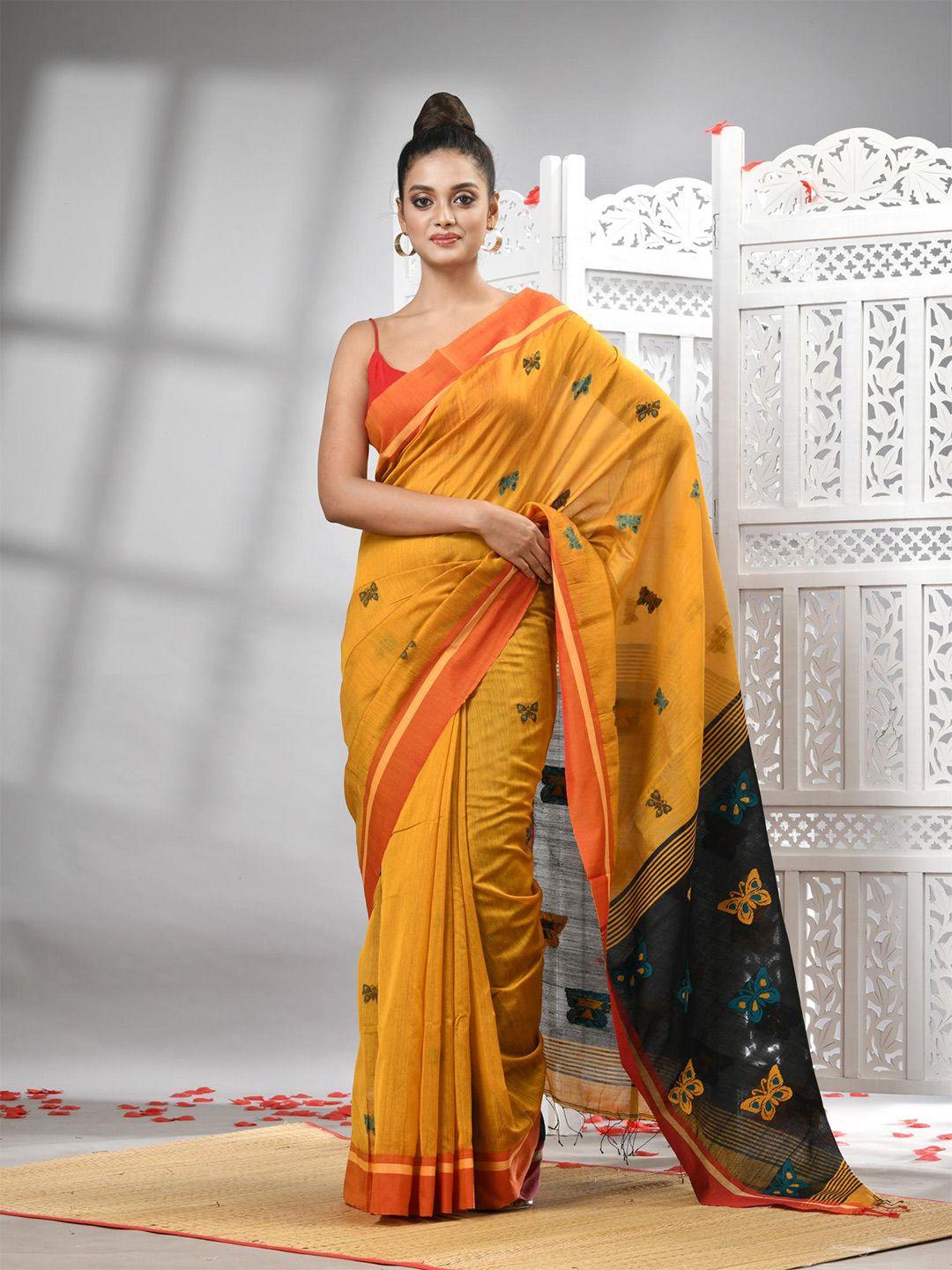 angoshobha ethnic motifs woven design saree