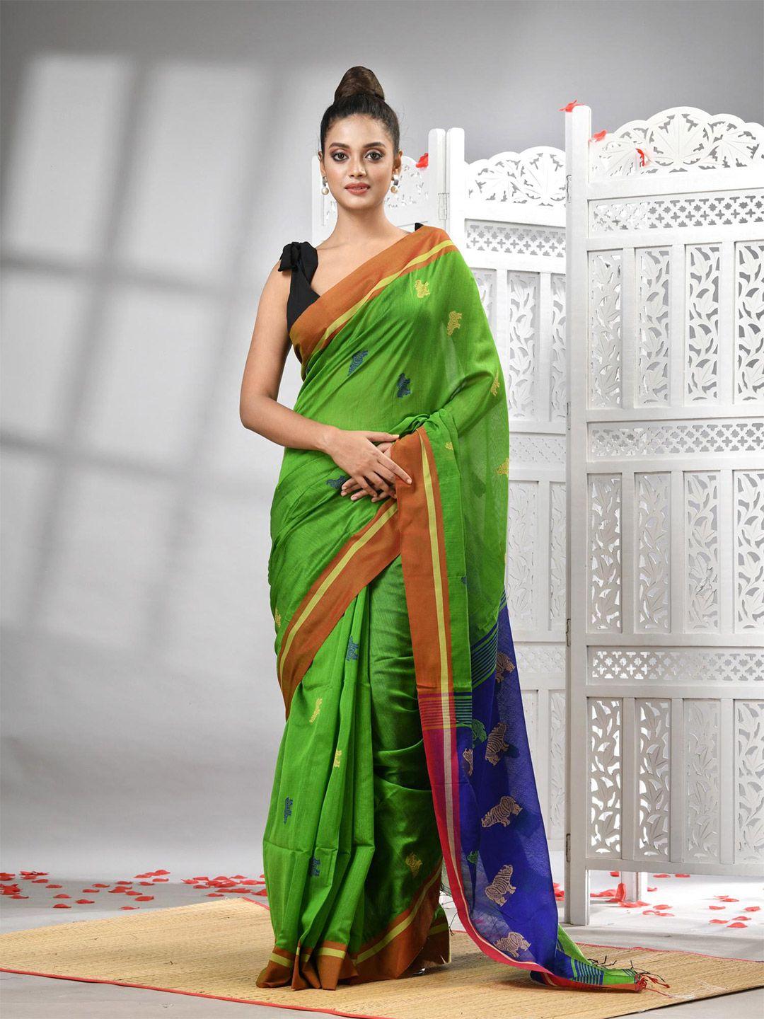 angoshobha ethnic motifs woven design saree