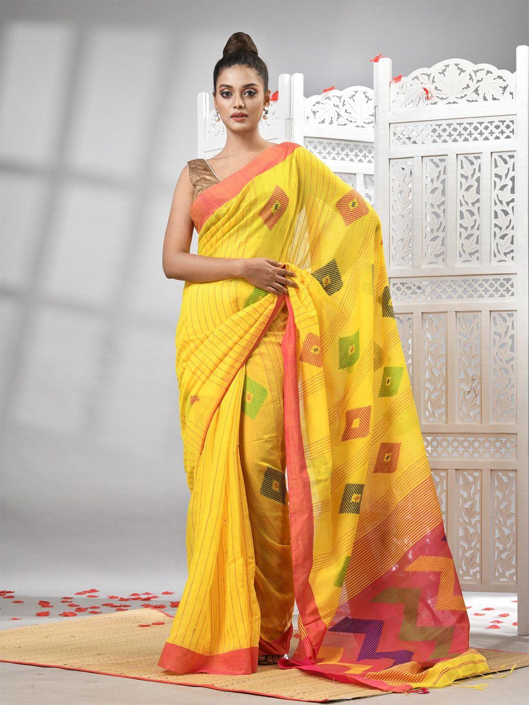 angoshobha ethnic motifs woven design saree