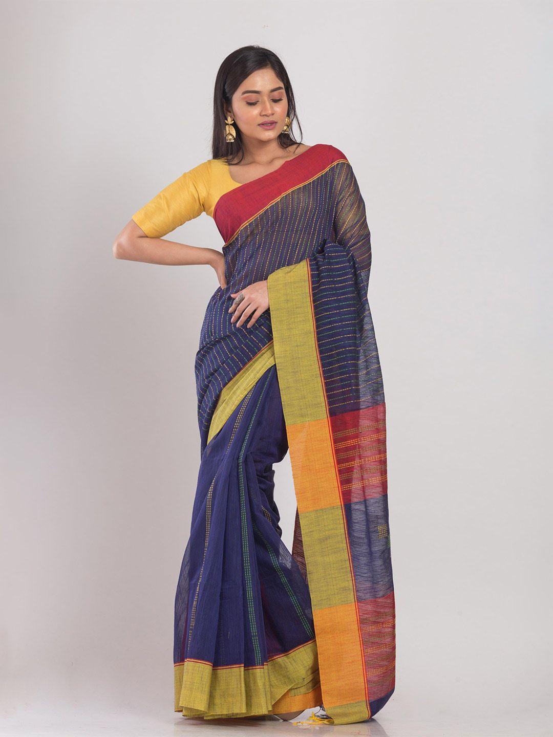 angoshobha ethnic woven design silk cotton saree