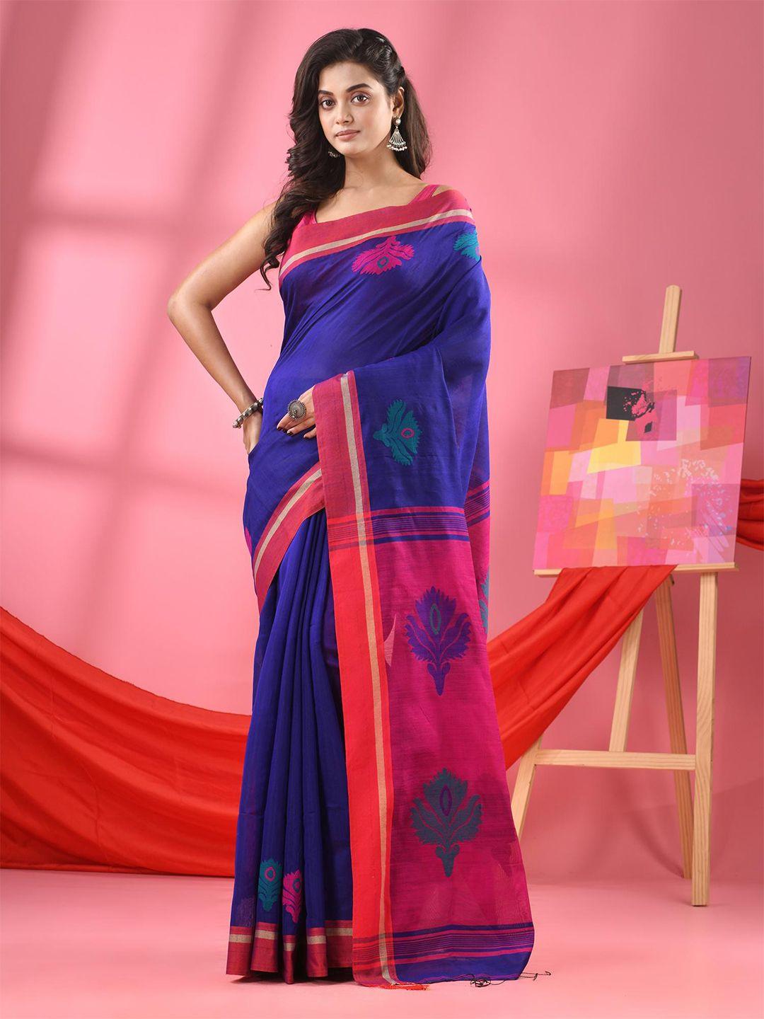 angoshobha floral woven design saree