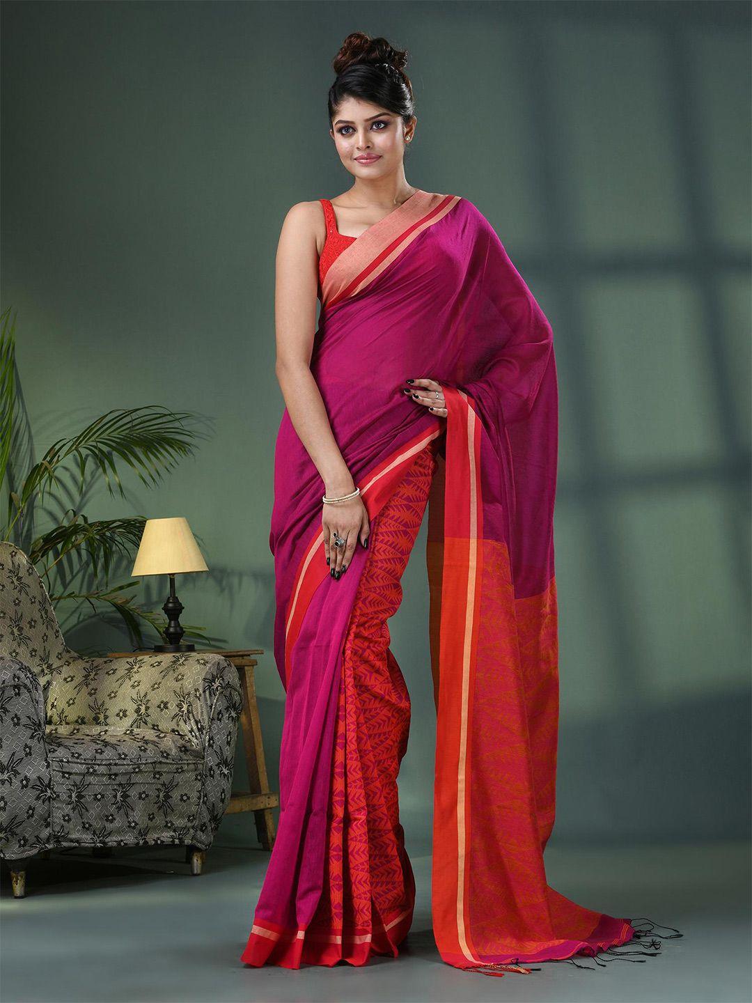 angoshobha geometric printed saree