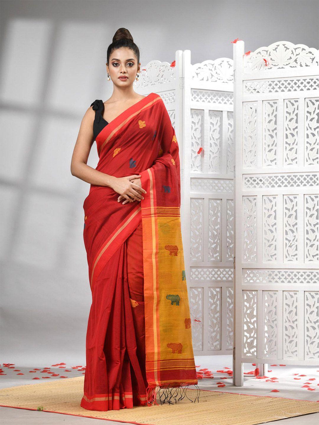 angoshobha geometric woven design  saree