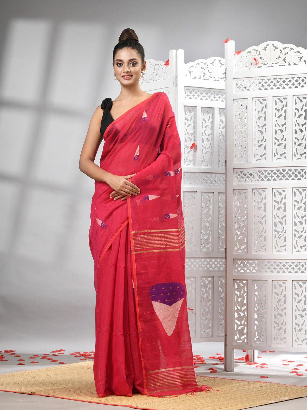 angoshobha geometric woven design  saree