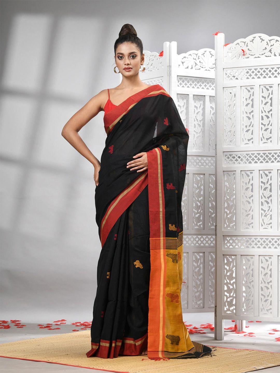 angoshobha geometric woven design design saree