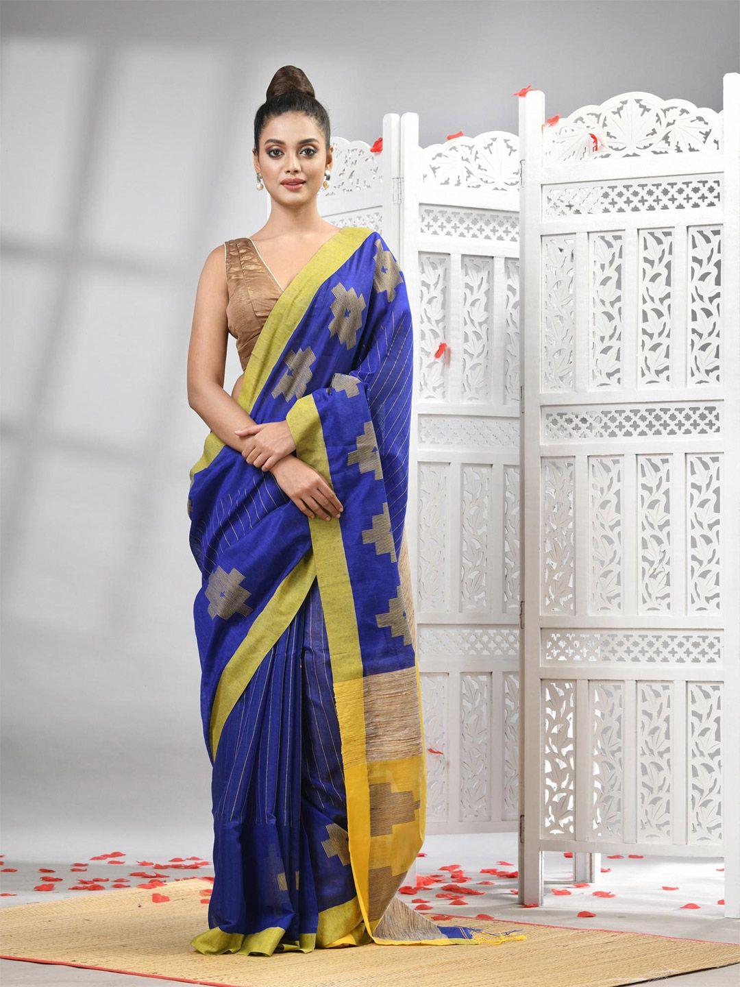 angoshobha geometric woven design design saree